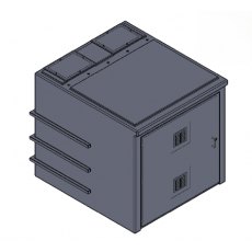 1000 Litre GRP Pump Enclosure with built in Tank, AG air gap