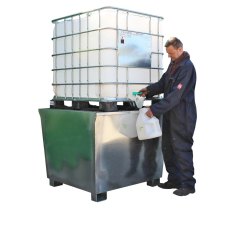 Galvanised Steel IBC Spill Pallet Galvanised Steel IBC Spill Pallet