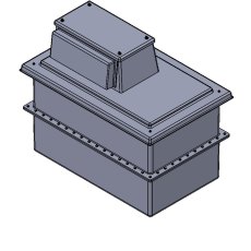 454 Litre Type AB Air Gap GRP Water Tank - Two Piece Insulated, Cat 5