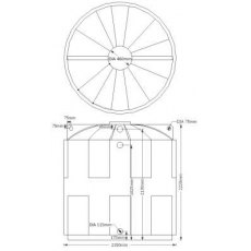 7000 Litre Underground Potable Water Tank 7000 Litre Underground Potable Water Tank