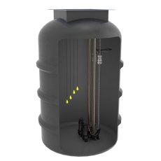 Sewage Pumping Station 1800Dia Twin Rigged 8900 Litre