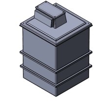 1501 Litre Type AB Air Gap GRP Fire Water Tank, Insulated, Cat 5