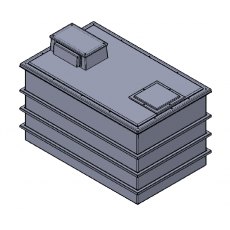 5625 Litre Type AB Air Gap GRP Fire Water Tank, Insulated