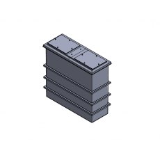 1125 Litre Divided GRP Water Tank, Insulated