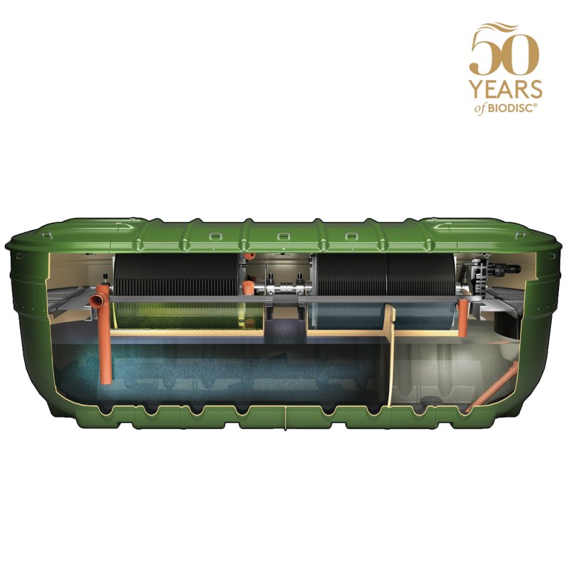 Klargester BF BioDisc Sewage Treatment Plant - 50 Person Open View