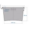 90L Mortar tub dimensions