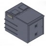 2000 Litre GRP Pump Enclosure with built in Tank, CAT 5 AB air gap