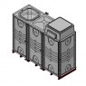 6000 Litre GRP Sectional Water Tank, 3x1x2 Internally Flanged Base, AB Airgap (IFB)