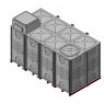 16000 Litre GRP Sectional Water Tank, Internally Flanged Base, AB Airgap (IFB)