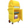 Dispensing Roll Mobile Spill Cabinet with Lockable Door