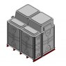 4500 Litre GRP Sectional Water Tank, Internally Flanged Base, Divided, AB Airgap