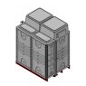 6000 Litre GRP Sectional 2x1.5x2 Water Tank, Internally Flanged Base, Divided, AB Airgap