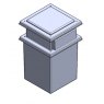 338 Litre Type AB Air Gap  GRP Water Tank - One Piece Insulated, Cat 5