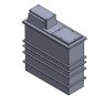 1125 Litre Type AB Air Gap GRP Water Tank - Two Piece Insulated, Cat 5