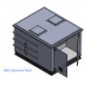 4500 Litre GRP Pump Enclosure with built in Tank, AG air gap 7500-4500