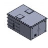 4500 Litre GRP Pump Enclosure with built in tank and 80L/min single pump 9000.4500