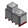 2843 Litre GRP Sectional Water Tank, Totally Internally Flanged, AB Airgap (TIF)