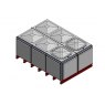7788 Litre GRP Sectional Water Tank, Totally Internally Flanged (TIF) Divided
