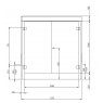 Kingspan Parts GRP Enclosure - 1210mm x 515mm x 1260mm - Double Door (0018427)