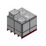 7627 Litre GRP Sectional Water Tank, Totally Internally Flanged, AB Airgap (TIF)