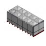 18269 Litre GRP Sectional Water Tank, Totally Internally Flanged (TIF)