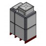4079 Litre GRP Sectional Water Tank, Totally Internally Flanged, AB Airgap (TIF)
