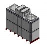 7788 Litre GRP Sectional 3x1x2 Water Tank, Totally Internally Flanged, Divided, AB Airgap