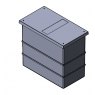 501 Litre Divided GRP Water Tank, Insulated