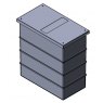 601 Litre Divided GRP Water Tank, Insulated