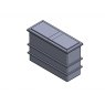 825 Litre Divided GRP Water Tank, Insulated