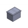 909 Litre Divided GRP Water Tank, Insulated