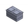 1135 litre divided grp tank