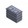3001 Litre Two Piece Divided GRP Water Tank, Insulated