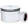 90mm Universal Outlet Shower Trap with Removable Hair Trap Chrome