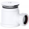 PlumbEZ 50mm Compact Chrome Shower Trap - Easy-Clean Waste